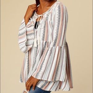 Altar’d State Colorful beaded blouse!